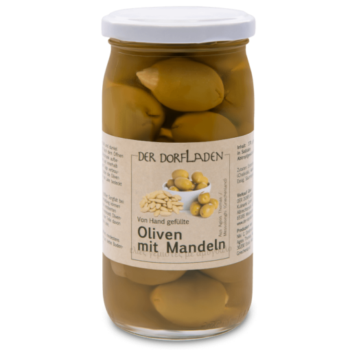 DER DORFLADEN Oliven gruen Chalkidiki-Oliven mit Mandel