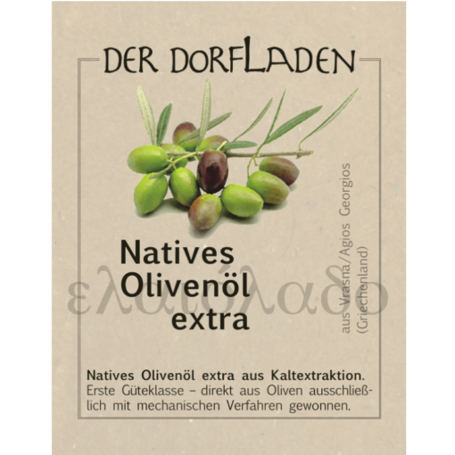 DER DORFLADEN Olivenöl extra-nativ aus eigener Ernte