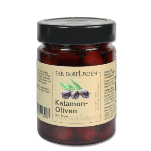 DER DORFLADEN Oliven Kalamon-Oliven mit Stein